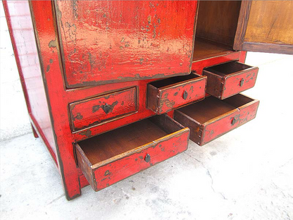 Chinesischer Kleiderschrank aus Massivholz