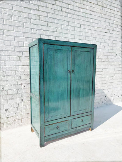 Moderner chinesischer Kleiderschrank mit Ombré Farbverlauf