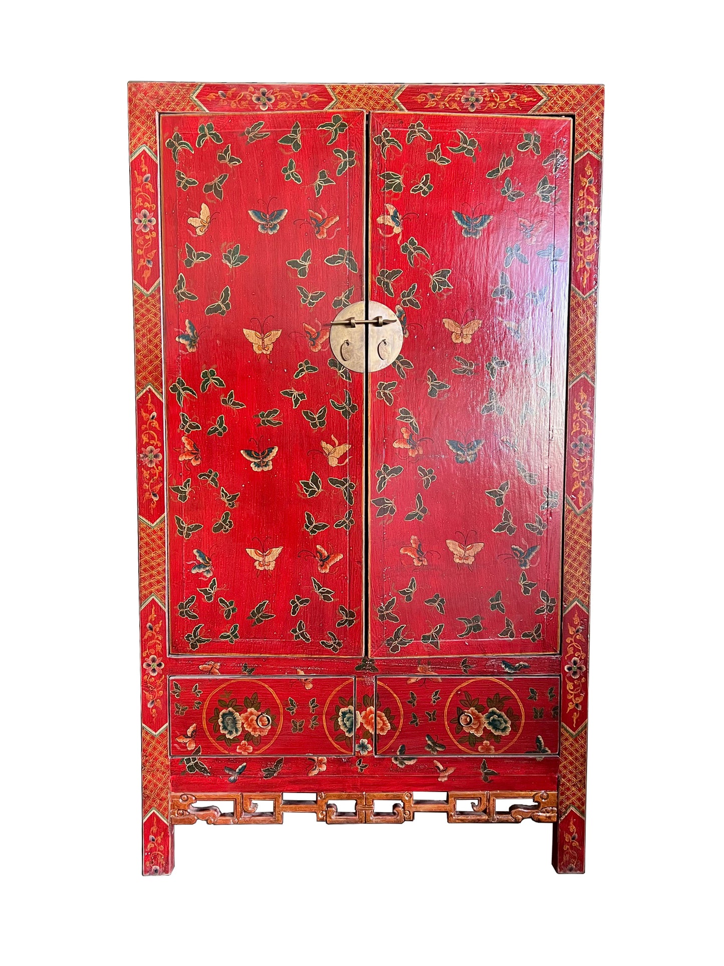 Chinesischer Kleiderschrank in Handarbeit aus Massivholz angefertigt