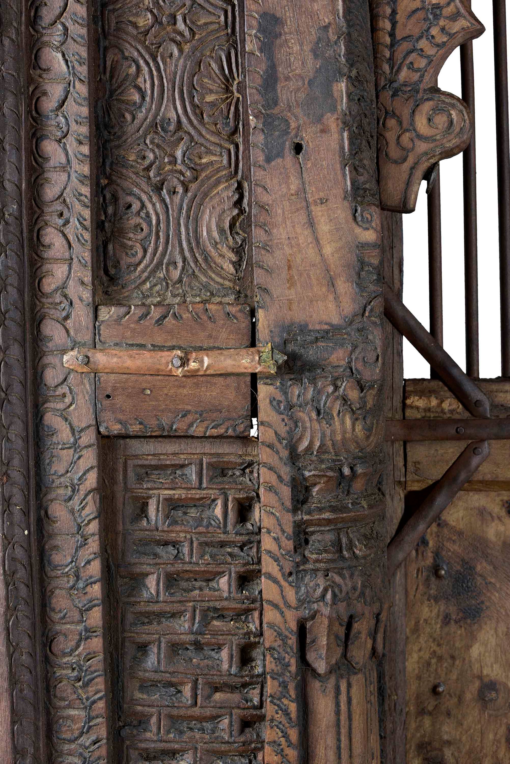 Gut erhaltene indische Antik Tür Portal