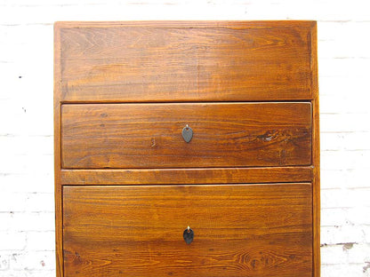 China dunkelbraune Flur Kommode Schuhschrank vintage Holz seitliche Schübe  im Kopfteil