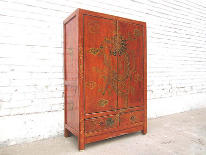 Tibet Schrank mit Drachen Motiv