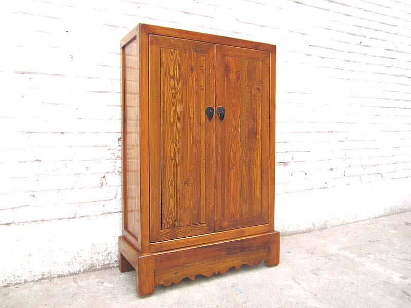 China schlanke halbhohe CD-Kommode Schrank honig Pinie 