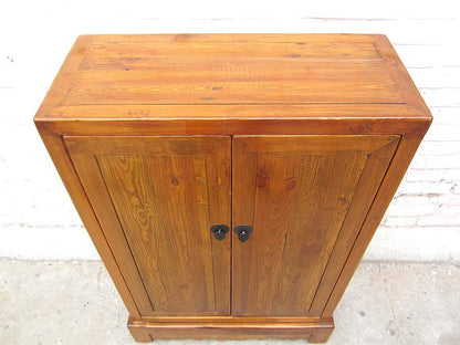 China schlanke halbhohe CD-Kommode Schrank honig Pinie 