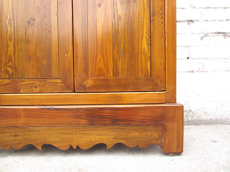 China schlanke halbhohe CD-Kommode Schrank honig Pinie 