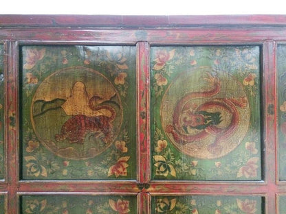 Tibet Kommode 100 Jahre antik filigran bemalt