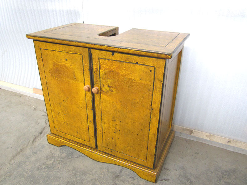 China Waschtisch Unterschrank Pinie Hochglanz Orange