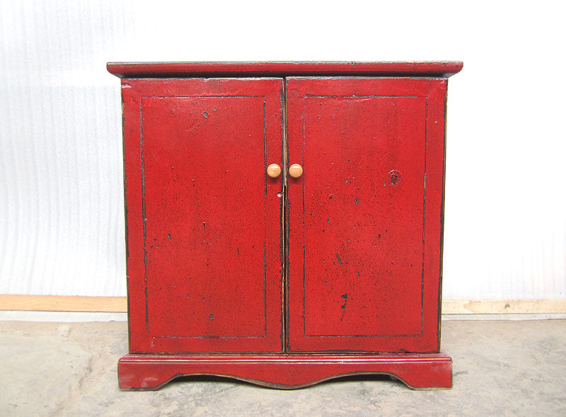 China Waschtisch Unterschrank Pinie Hochglanz Rot