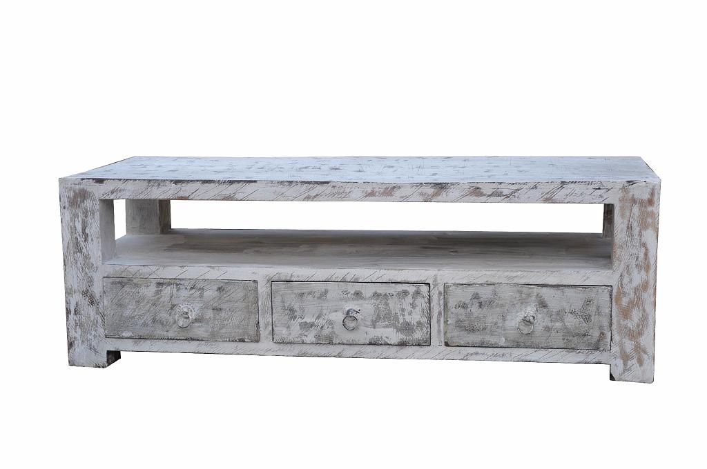 China Lowboard antikfinish Pinie massiv Vintage Look