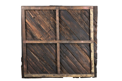 India geschnitztes Decken teil quadratisches Segment fein verziert Rajasthan um 1910