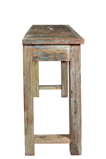 Indien bemalte Konsole Sideboard Wandtisch uralte Schnitzerei Kolonialmöbel