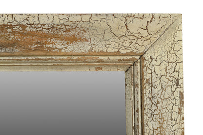 Indiaantiker  Spiegel quadratische Form Spiegel rosa Holzrahmen shabby chic Einrichtung