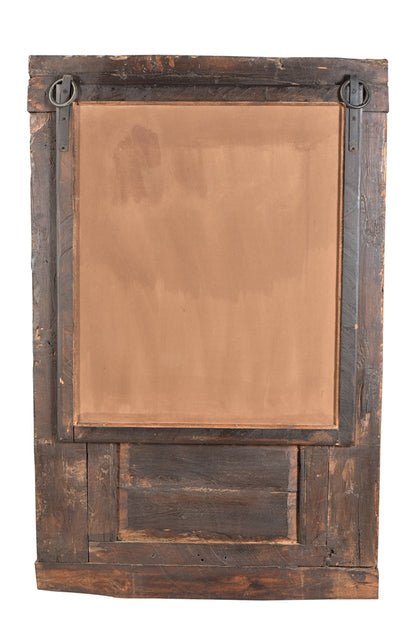 Indien herrlicher Spiegel breiter Holzrahmen ca. 1920 geschnitzt antik look Einrichtung