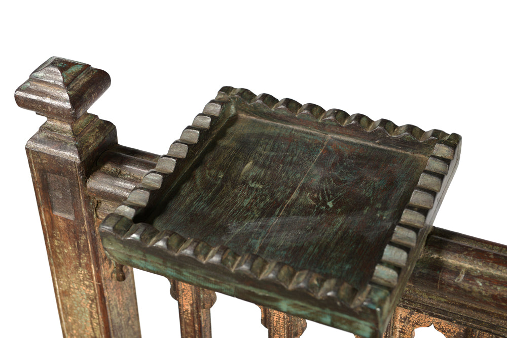 Indien Konsole Theke Raumteiler aus Balkongeländer feine koloniale Schnitzerei 1930