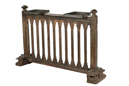 Indien Konsole Theke Raumteiler aus Balkongeländer feine koloniale Schnitzerei 1930