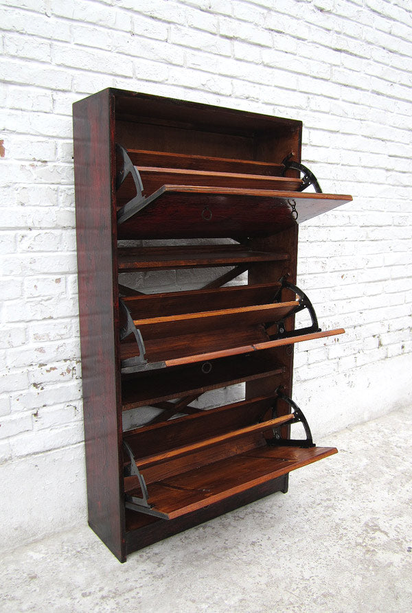 China Schuhschrank mit 3 Faechern Kommode highboard Pinienholz D SD.D.19.