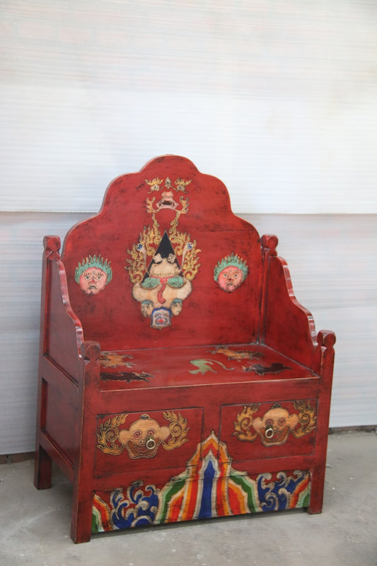 Tibet Altarbank antik mit 2 Schubladen