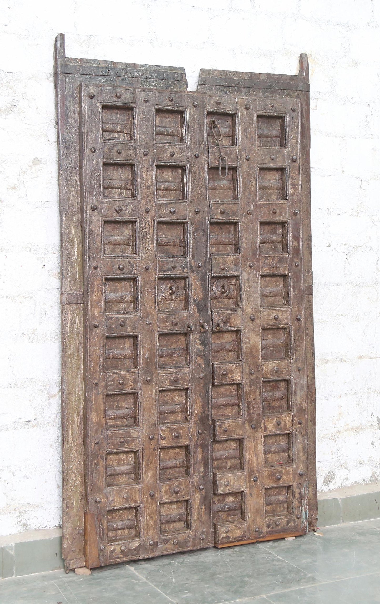 Indien massive Tür antik Teak