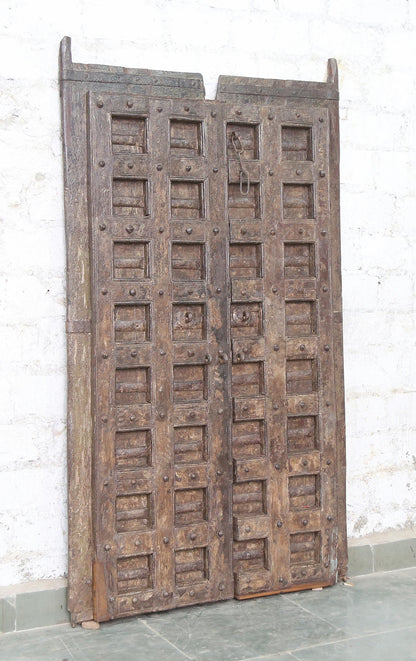 Indien massive Tür antik Teak
