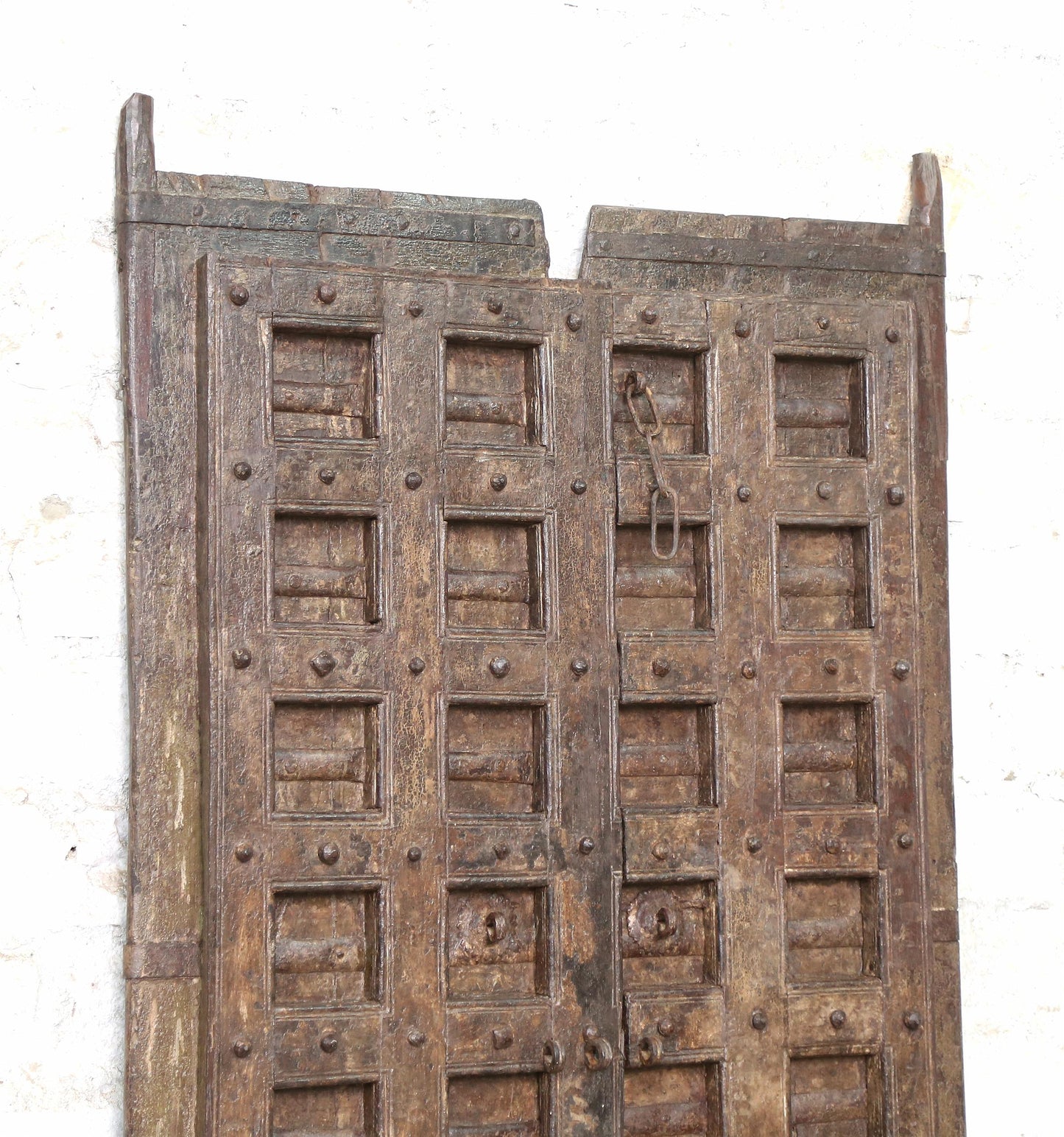 Indien massive Tür antik Teak