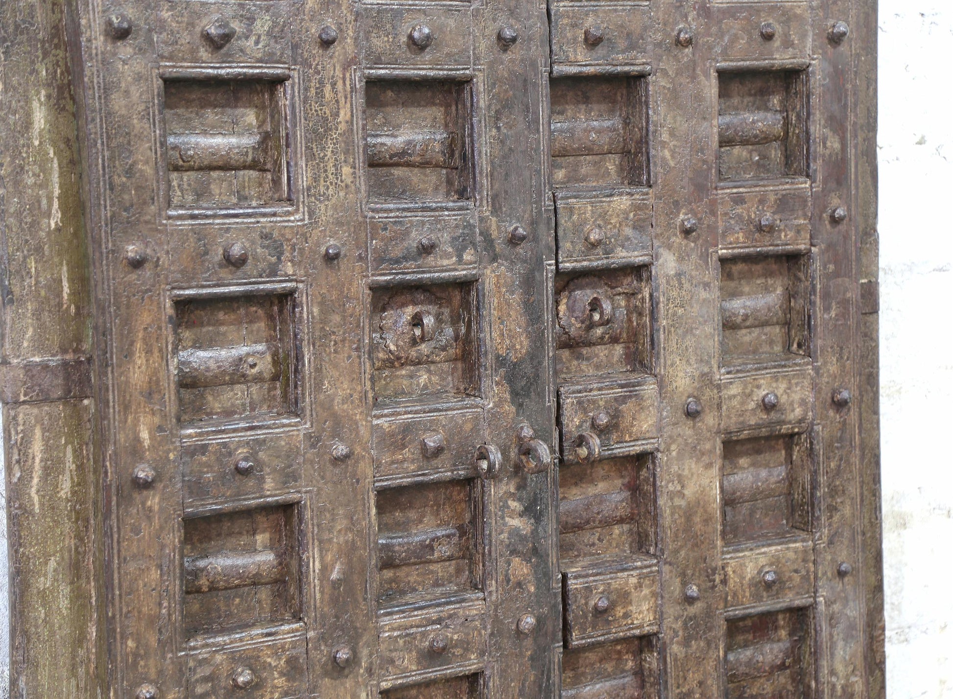 Indien massive Tür antik Teak