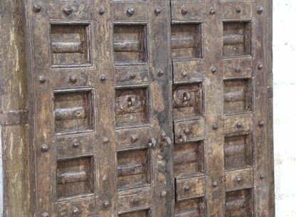 Indien massive Tür antik Teak