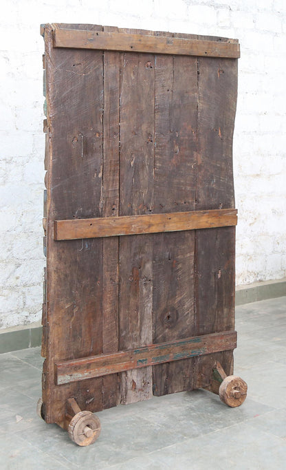 Indien massiver Raumteiler Teak VI-ED-023 antike Bruchstücke