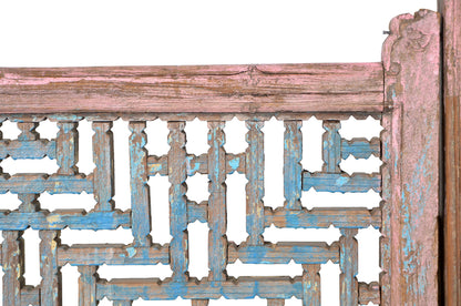 Indien 1870 geschnitzter Raumteiler  212cm lang zum Einbau Gujarat