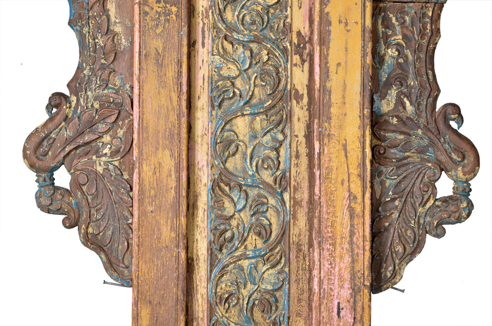 Indien 1870 geschnitzter Raumteiler  212cm lang zum Einbau Gujarat