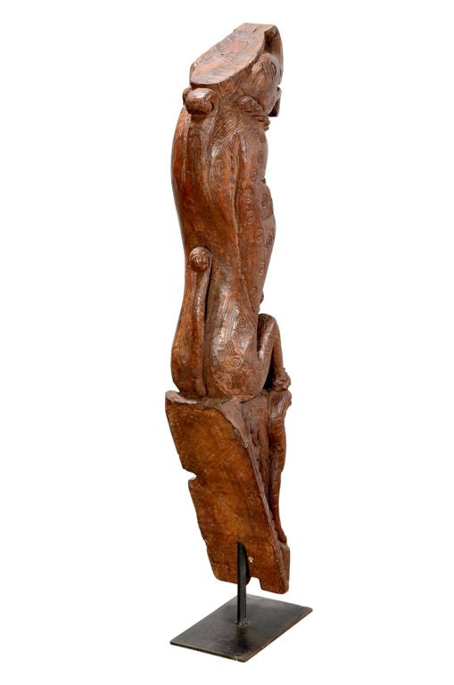 Luxury-Park Dekorative Skulptur aus Indien (1900) – Antikes Kapitel auf Standsockel