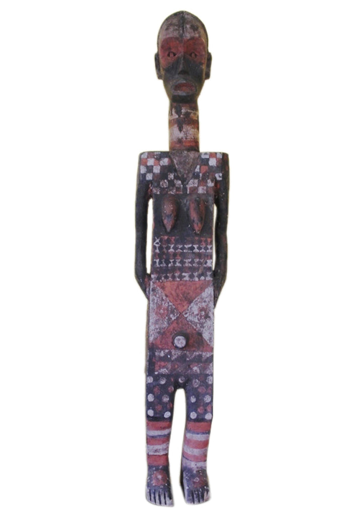 Stamm der Ngata, roetlich, Grabfigur, Nordkongo, ca. 60-70 Jahre, Ahnenfigur