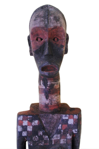 Stamm der Ngata, roetlich, Grabfigur, Nordkongo, ca. 60-70 Jahre, Ahnenfigur