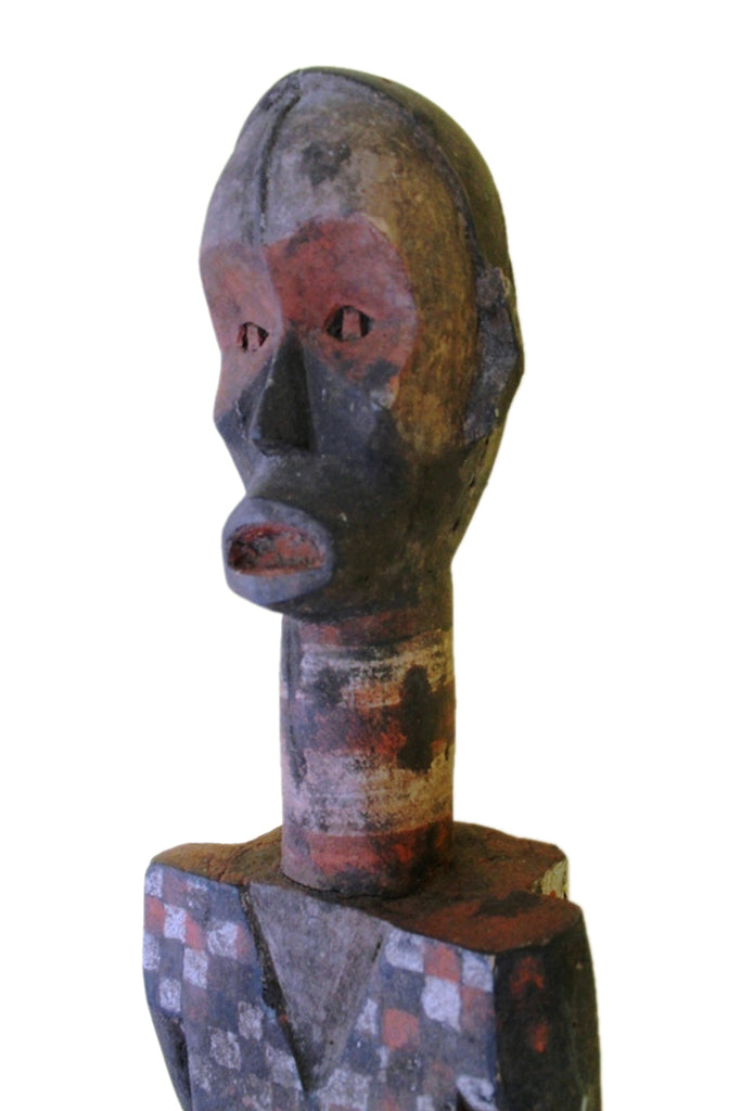 Stamm der Ngata, roetlich, Grabfigur, Nordkongo, ca. 60-70 Jahre, Ahnenfigur