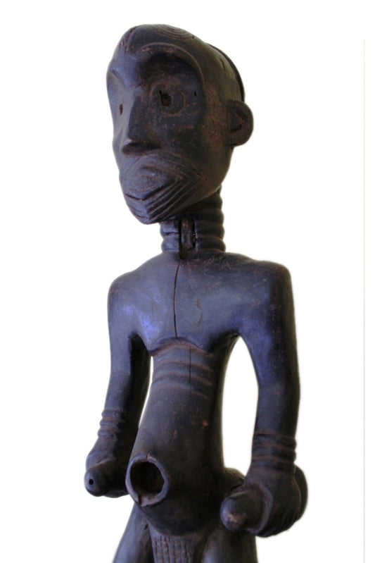 Stamm der Lulawa, mittlerer Kongo, Ahnenfigur, schöne Größe, ca. 50-60 Jahre