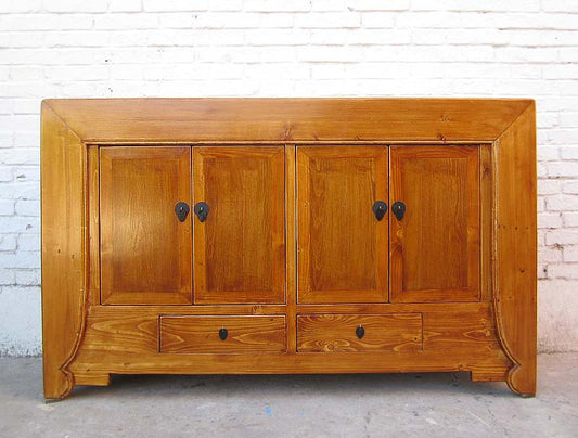 Asien Kommode Sideboard honigbraun Naturholzfarben Landhausstil