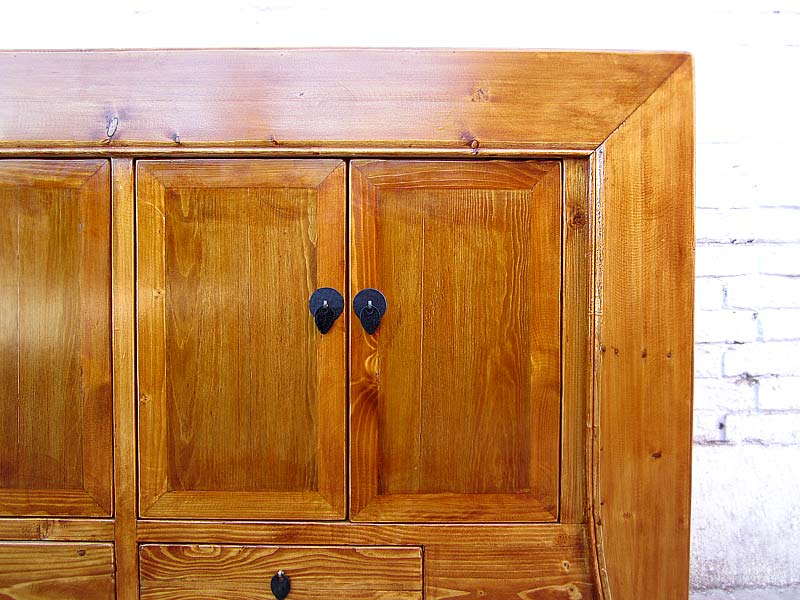 Asien Kommode Sideboard honigbraun Naturholzfarben Landhausstil