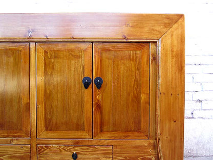 Asien Kommode Sideboard honigbraun Naturholzfarben Landhausstil