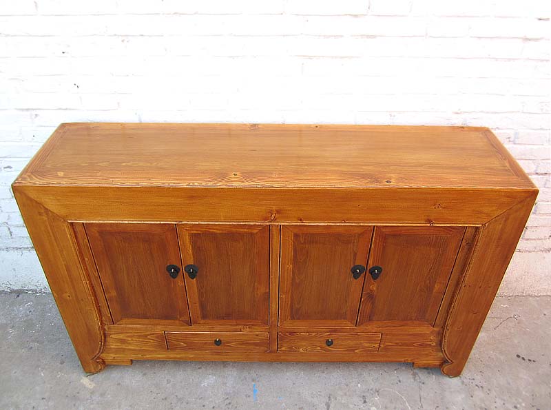 Asien Kommode Sideboard honigbraun Naturholzfarben Landhausstil
