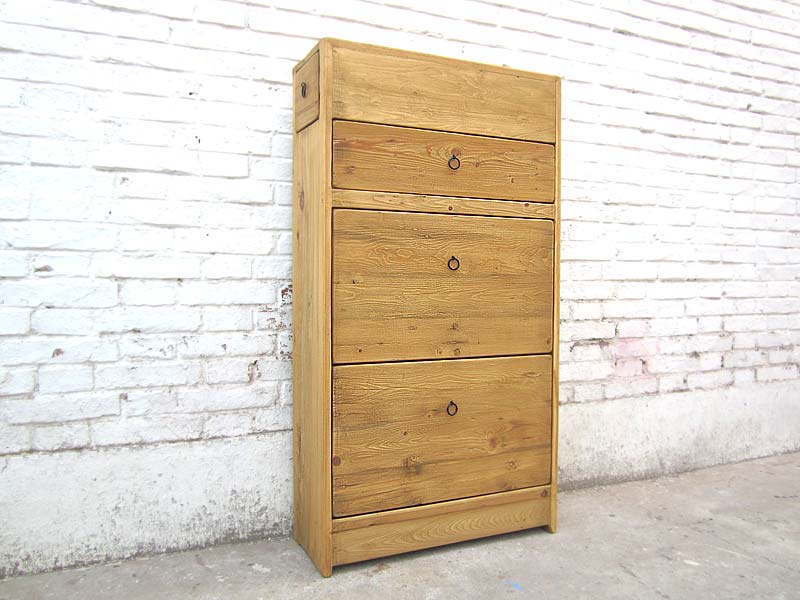 China Kommode Schuhschrank naturfarben Vollholz Landhausstil