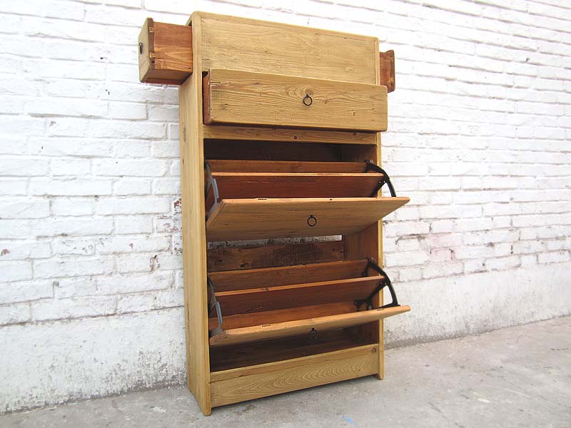 China Kommode Schuhschrank naturfarben Vollholz Landhausstil