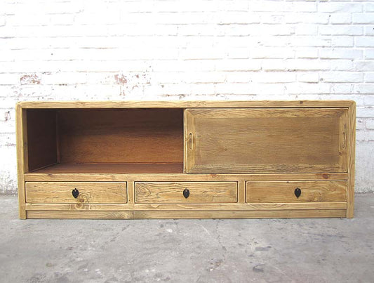 Asien Lowboard Fernseh Kommode Landhausstil helle Pinie
