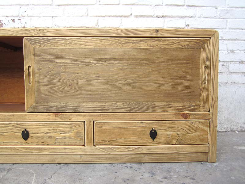 Asien Lowboard Fernseh Kommode Landhausstil helle Pinie