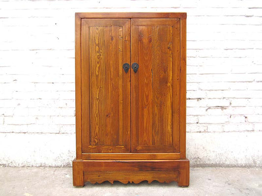 China schlanke halbhohe CD-Kommode Schrank honig Pinie 