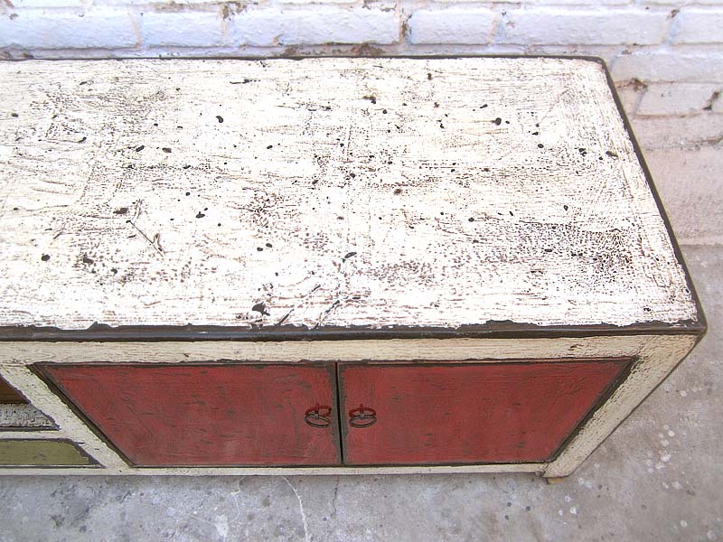 Asien großes buntes Lowboard TV Kommode shabby chic special