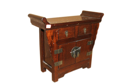 China vielseitiges Möbel Kommode Podest Hocker dunkles Massivholz