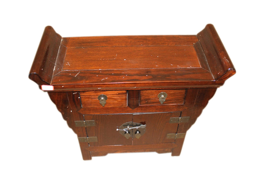 China vielseitiges Möbel Kommode Podest Hocker dunkles Massivholz