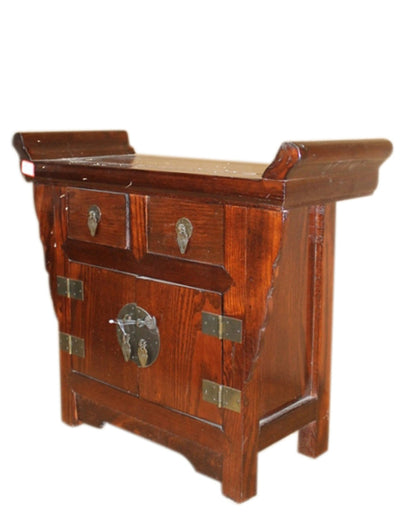 China vielseitiges Möbel Kommode Podest Hocker dunkles Massivholz