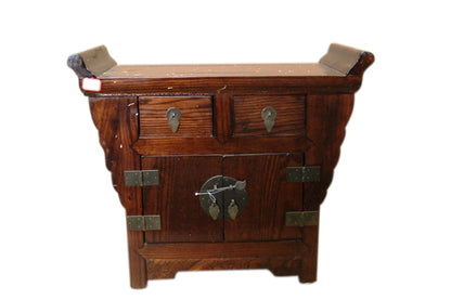 China vielseitiges Möbel Kommode Podest Hocker dunkles Massivholz