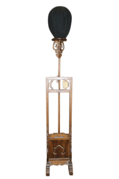 China hohe Stehlampe aus Massivholz im traditionellen Stil
