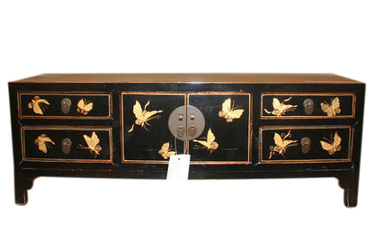 China Lowboard Anrichte schwarz ideal für Flachbildschirm